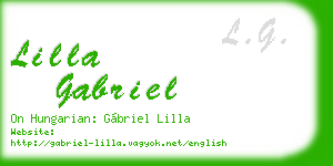 lilla gabriel business card