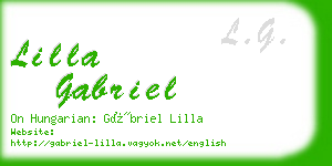 lilla gabriel business card